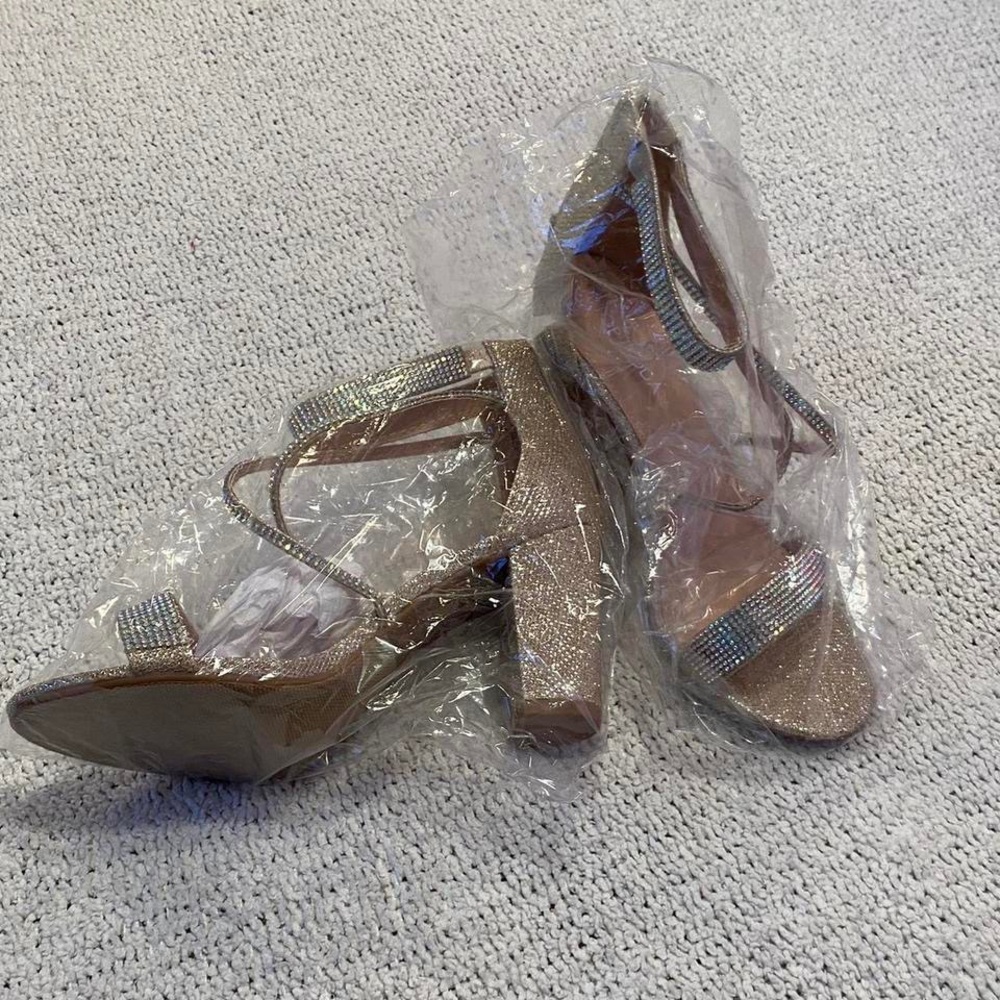 Elegant Gold Women's Heels